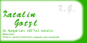 katalin gotzl business card